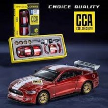 CCA 1/42 2018 Ford Mustang GT Alloy Model Car Diecast Metal Assembly Modification Series Miniature Vehicle Collection Toy Car