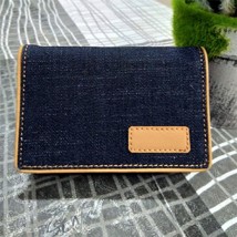 Retro Unisex Blue Denim Wallet both Male and Female