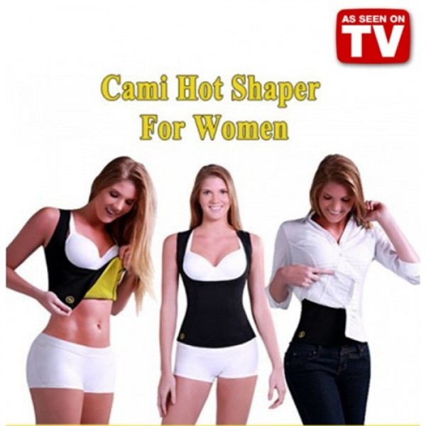Cami Hot Shaper For Women - Black &Yellow