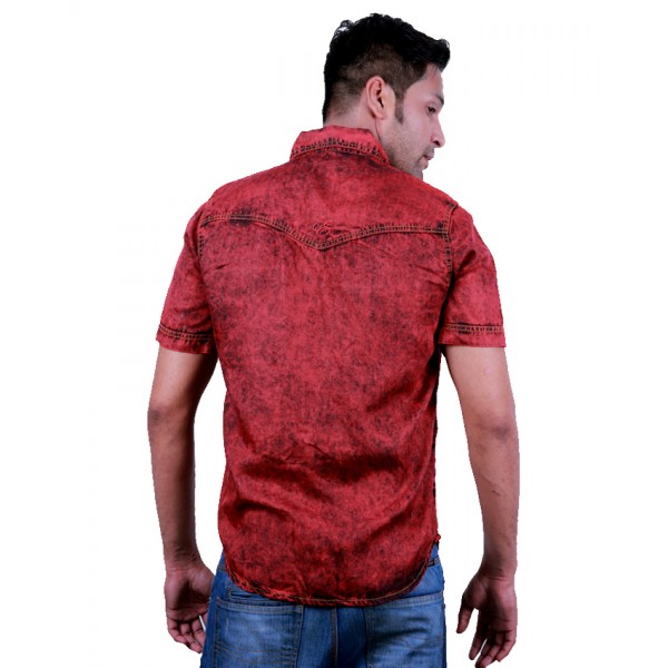 red denim shirt mens