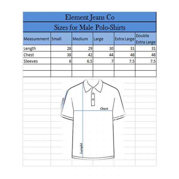 Mens Combed cotton Navy Color Polo Shirt with Jacquard Collar and Cuffs ...