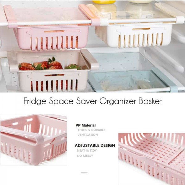 Fridge Storage Box, 2pcs Fridge Drawer, Fridge Storage Boxes With Sliding  Drawer, Fruit And Vegetable Fridge Storage Bin, Retractable Fridge Storage.