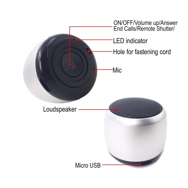 World's smallest Coin size Mini bluetooth Speaker Buyon.pk