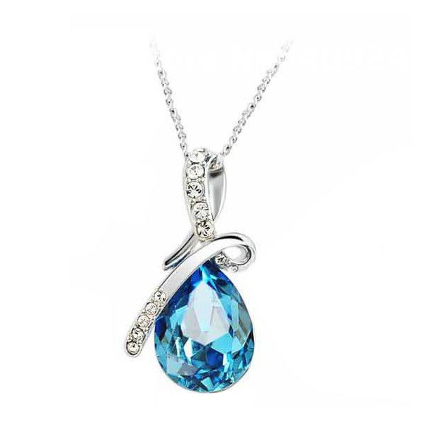 Swarovski Crystal Drop Necklace - Buyon.pk