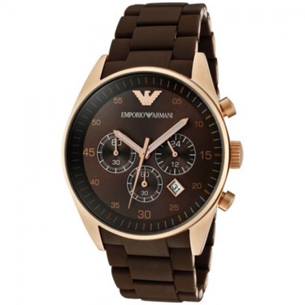 Emporio Armani Watches for Men In Brown Color With Free Box - Buyon.pk