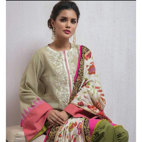 Buy Khadder women winter collection 3Pcs in light green color online in  Pakistan