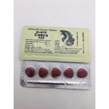 Black Cobra 125 Timing Delay Tablets For Men Imported - Indian