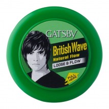 Gatsby British wave style natural flow loose and flow hair wax 