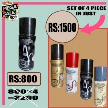 Set of 4 deodorant spray in very low price 