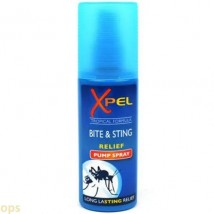 Xpel bite and sting relief pump spray in 70 ml body free from harmful chemicals 