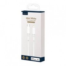 BMX CATLSW-A02 Mini White MFi Certified Cable Type-C to Lightning PD 18W, Length1.2m(White)