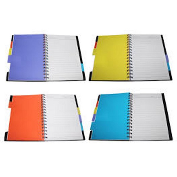 Buy Spiral note book Journal personal diary note pad with colored Index ...