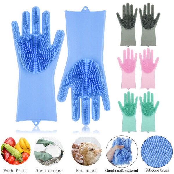 gloves with scrubbers for dishes