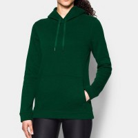 Pullover Dark Green Hoodie for Women in Large Size