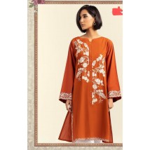 Embroidered Casual 2 Pcs Cotton Dress for Women