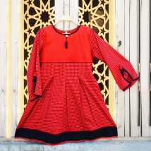 Rose Red Pleated Peplum Style Top