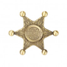 SHERIFF BADGE METALLIC  FIDGET SPINNER