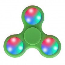 3 Sided Led Light Fidget Spinner - Green