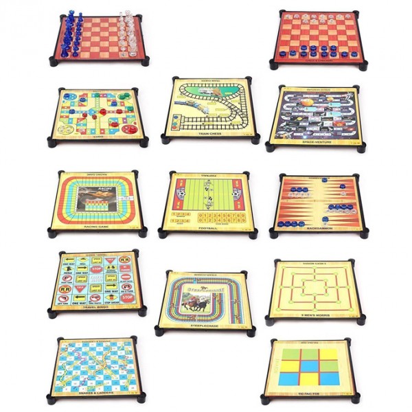 Buy 13 in 1 Magnetic Board Game - Includes Chess -Ludo - Snakes and ...