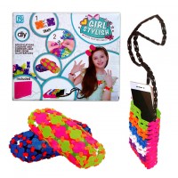 Glamor Girl - Crossbody Bag Making Kit for Girls - 700 pcs Snap On Tiles