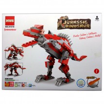 Jurassic Dinosaur - Red Tyrannosaurus Building Blocks