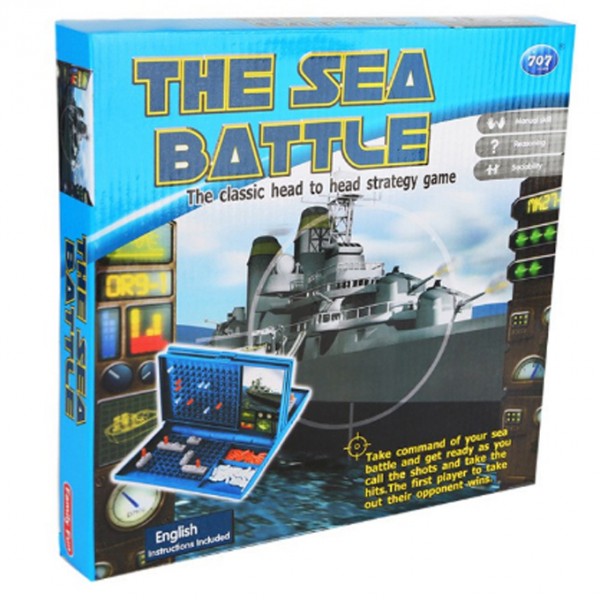 The Sea Battle - 2 Player Battleship Strategy Board Game - Buyon.pk