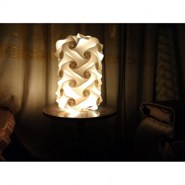 Thai Side Table Lamp In White Warm Color A1