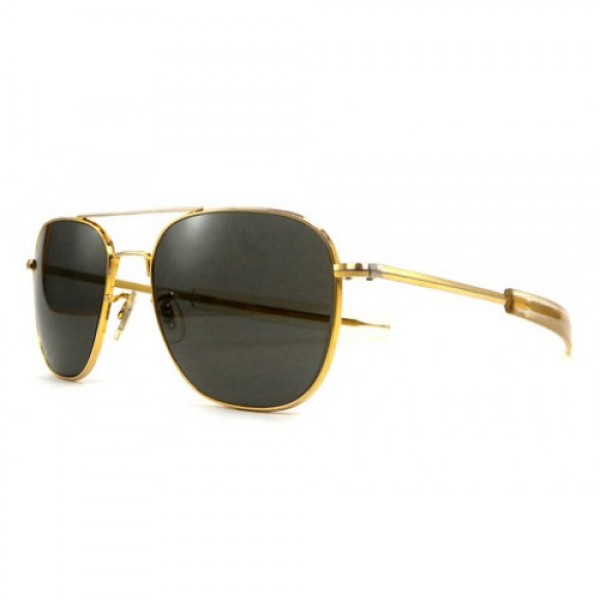 Golden frame outlet black sunglasses