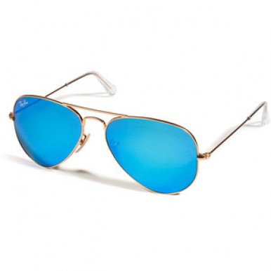 Gold and blue outlet sunglasses