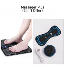 PACK OF 2 Massager Plus (2 In 1 Offer) Pack Of 2 Massagers Mini Massager -foot Massager
