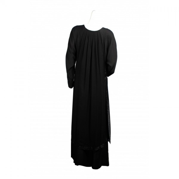 Ladies Abaya Chiffon Plus Nada fabric - Buyon.pk