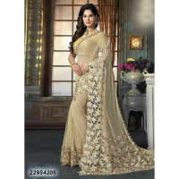 Chiffon Cutwork Embroidered & HandWork Saree