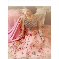 Indian bridal maxi With chiffon embroidered  dupatta 