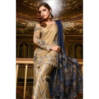 lawn suit with Net Heavy Embroidered dupatta