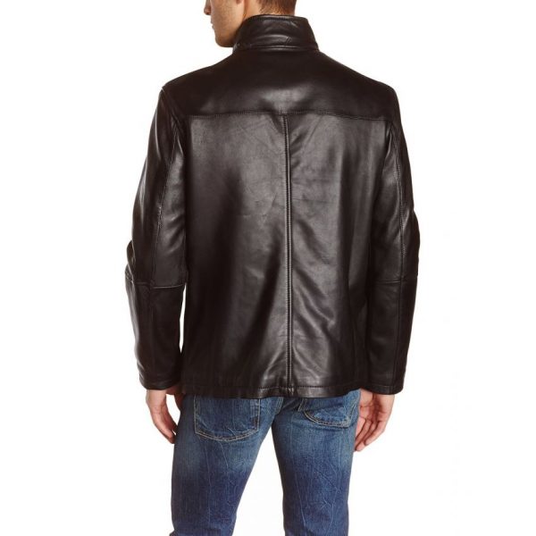 Highstreet Fashion Brown Men Faux Leather Jacket - Buyon.pk