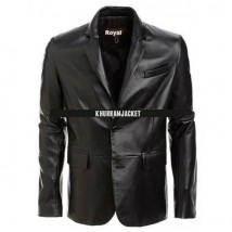 Highstreet Fashion Men Formal Leather Coat