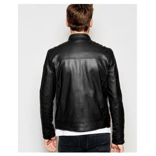 High Street Faux Leather Jacket in Black for Men - Buyon.pk