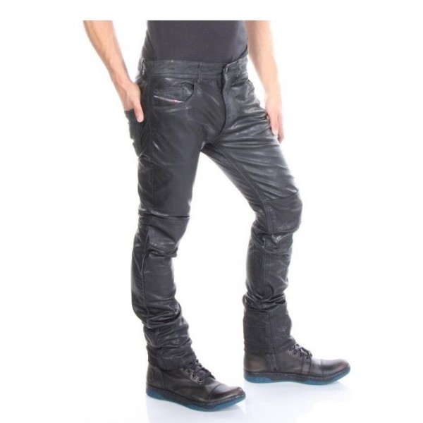 diesel mens leather pants