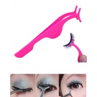 False Eyelashes Auxiliary Clip Tweezers - Pink