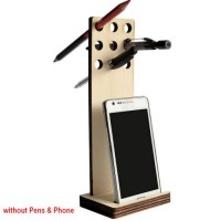 Laser Cut Wooden Pen Holder And iPhone Stand