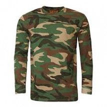 Multi color Cotton Camo T-shirt For Men