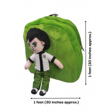 High Quality Thai Fur Fabric Colourful Stuffed Plush Cartoon Character Fancy School Bag for Boys - Large - 1 Piece