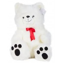 High Quality White Plush Stuff Teddy Bear - 18 Inches