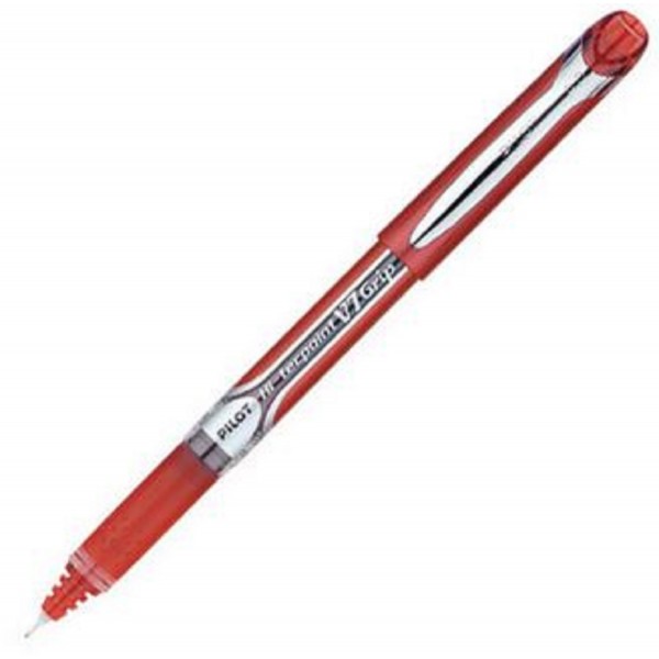 Pilot Hi-techpoint V7 Grip Roller Ball Pen, Red - Buyon.pk