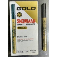 Snowman Golden Paint Marker