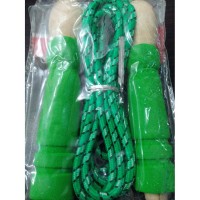 Wooden Skipping Jump Rope in Green Color