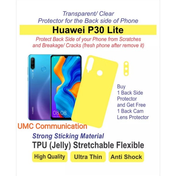 Huawei P30 Lite Back Side Hydrojelly Protector Clear With Free Camera Glass Protector Buyon Pk