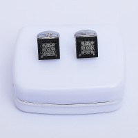 Black Square Cufflinks for Men