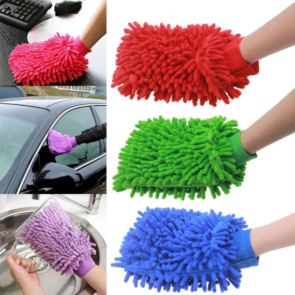 MicroFiber Hand Gloves Cleaning Duster