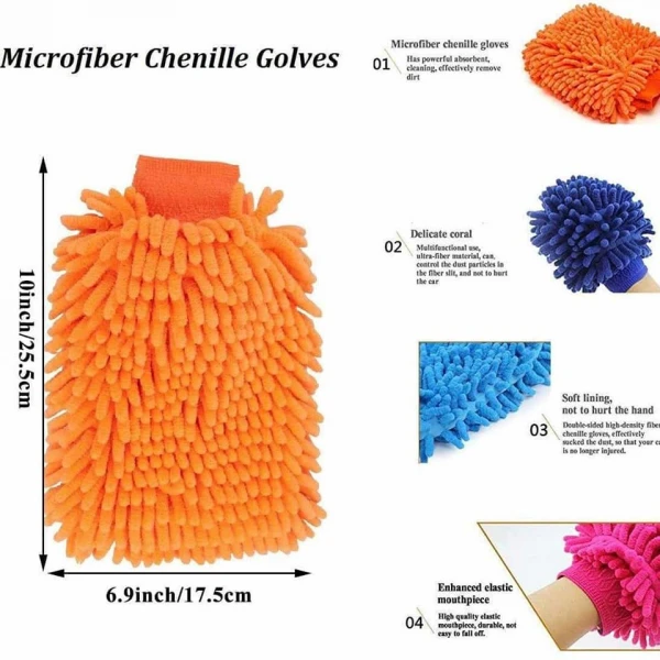 MicroFiber Hand Gloves Cleaning Duster